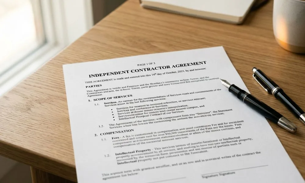 website design contract example