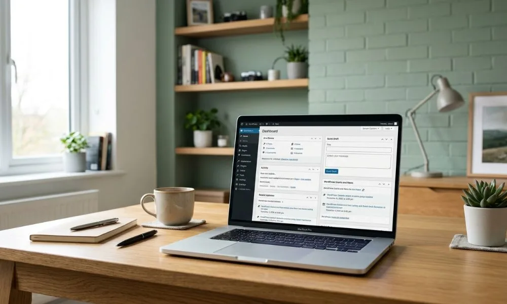 wordpress dashboard
