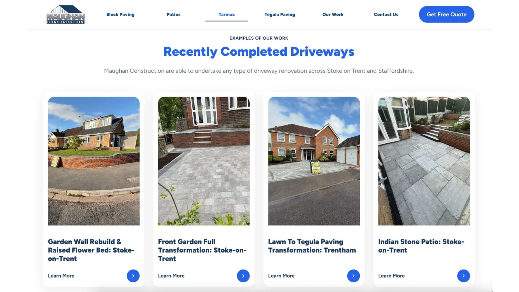 maughan construction projects