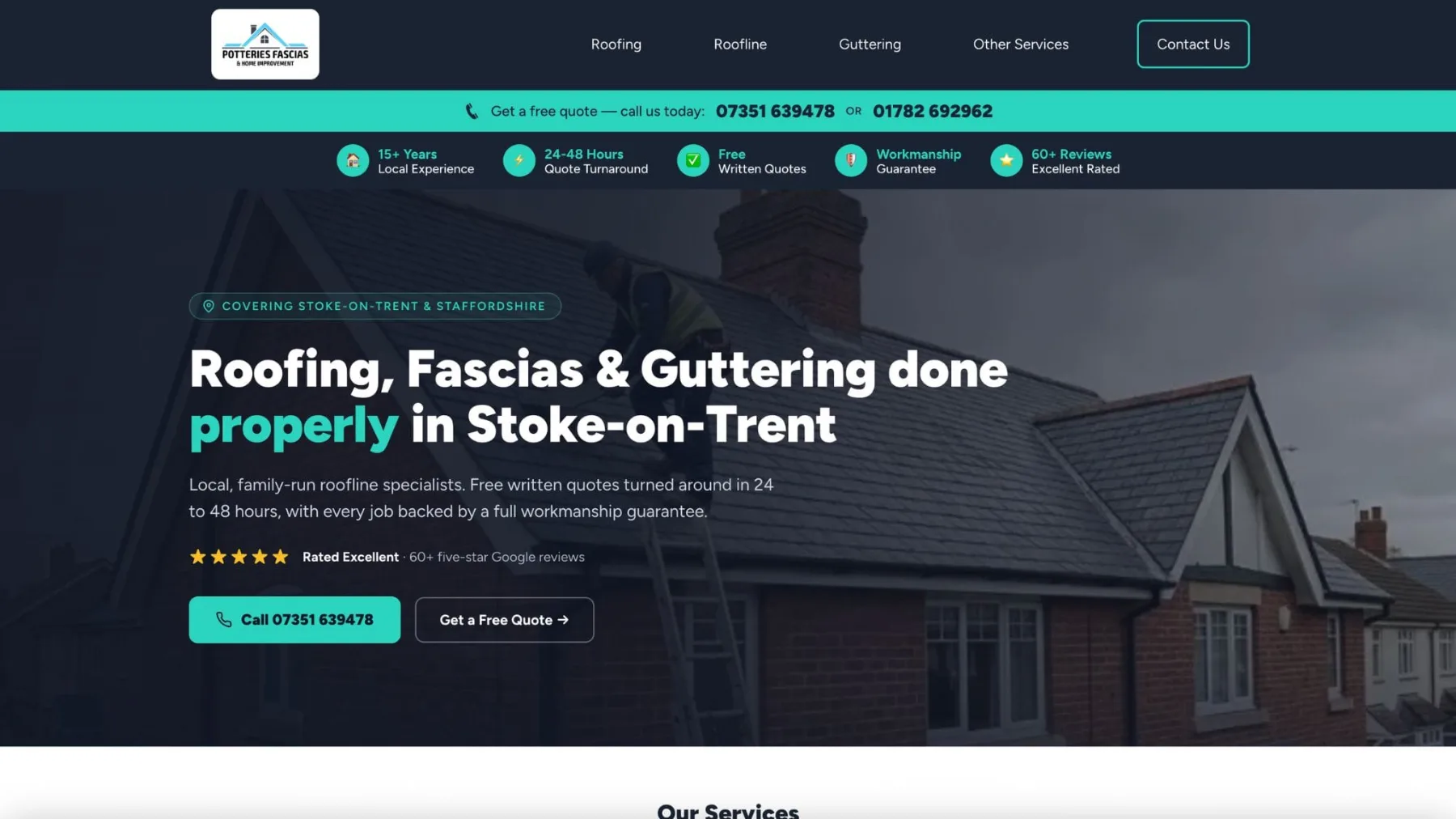Potteries Fascias website