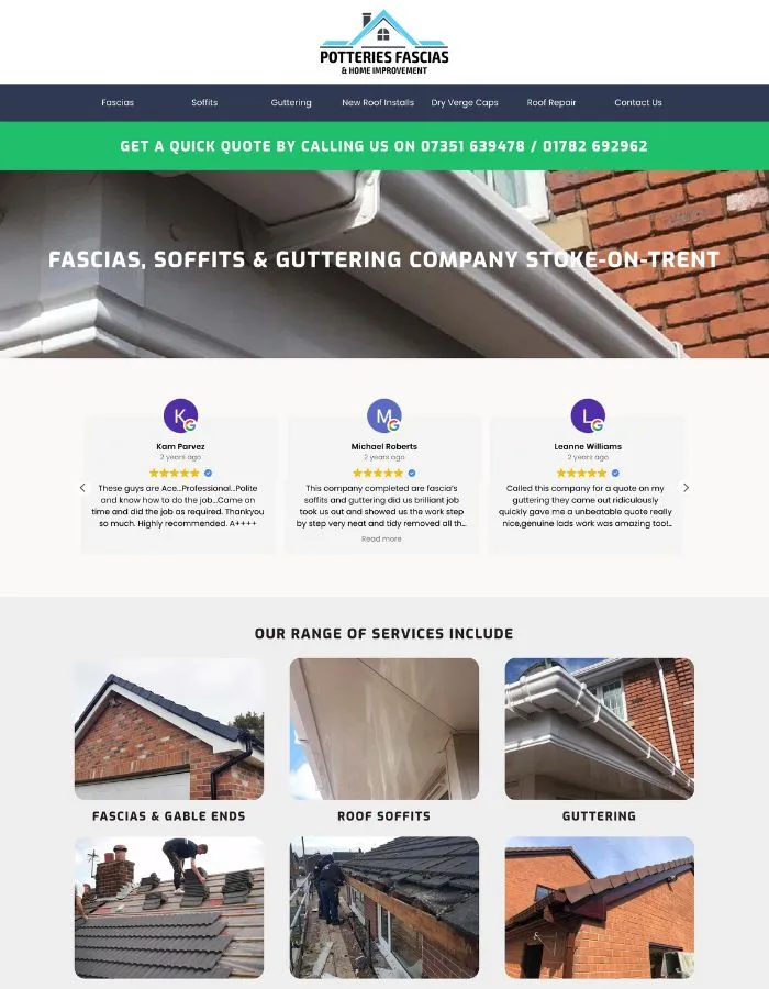 potteries fascias website